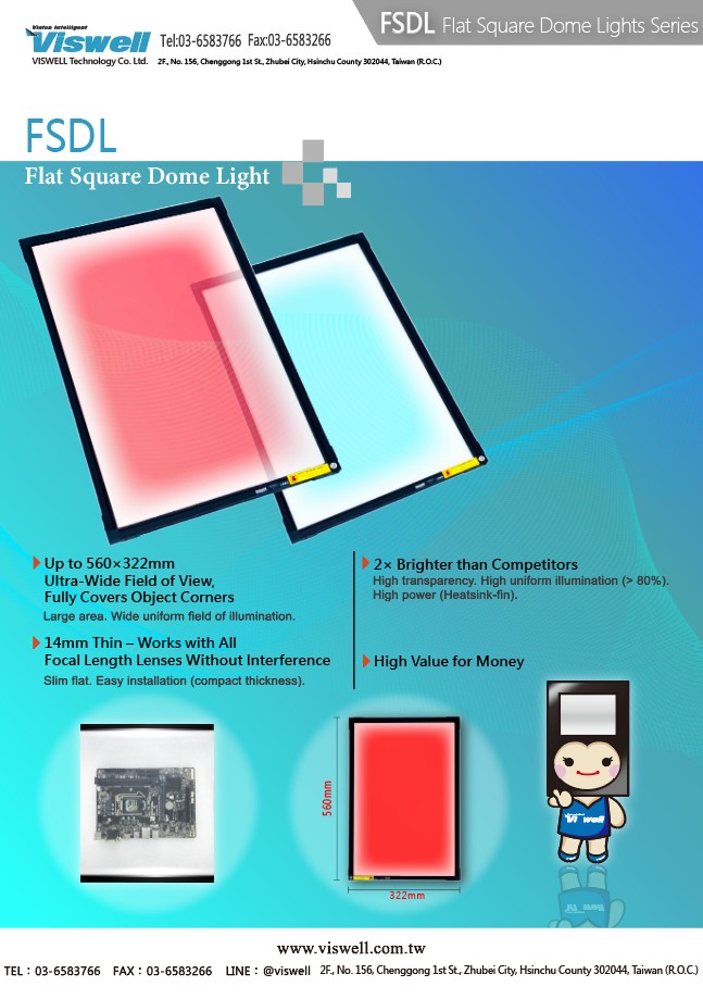 Flat Square Dome Lights